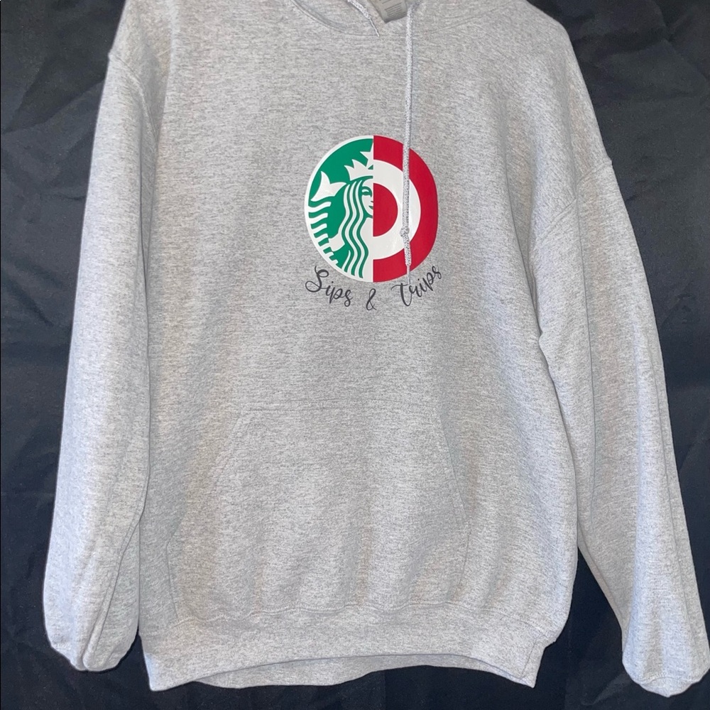 Starbucks and target sweatshirt